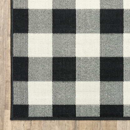 Tapis d'intérieur/extérieur à carreaux vichy de Malte de Vista Home