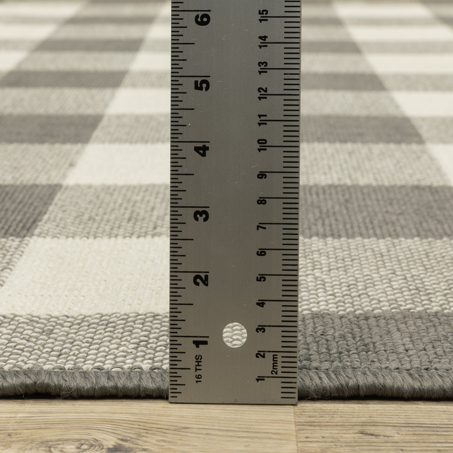 Tapis d'intérieur/extérieur à carreaux vichy de Malte de Vista Home
