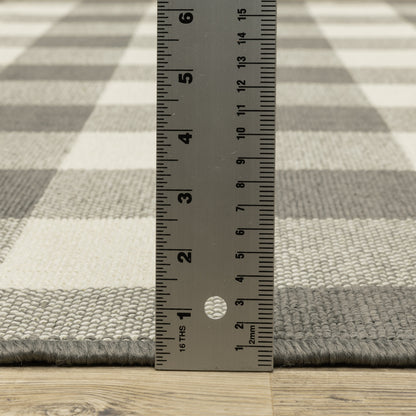 Tapis d'intérieur/extérieur à carreaux vichy de Malte de Vista Home