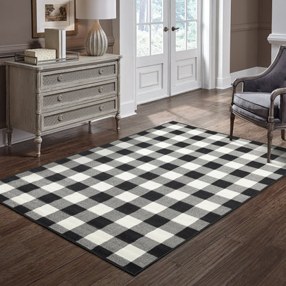 Tapis d'intérieur/extérieur à carreaux vichy de Malte de Vista Home