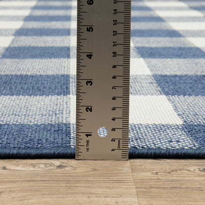 Tapis d'intérieur/extérieur à carreaux vichy de Malte de Vista Home