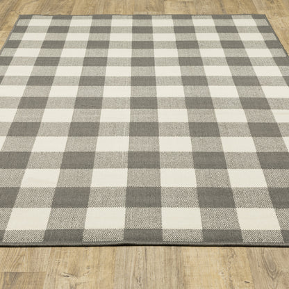 Tapis d'intérieur/extérieur à carreaux vichy de Malte de Vista Home