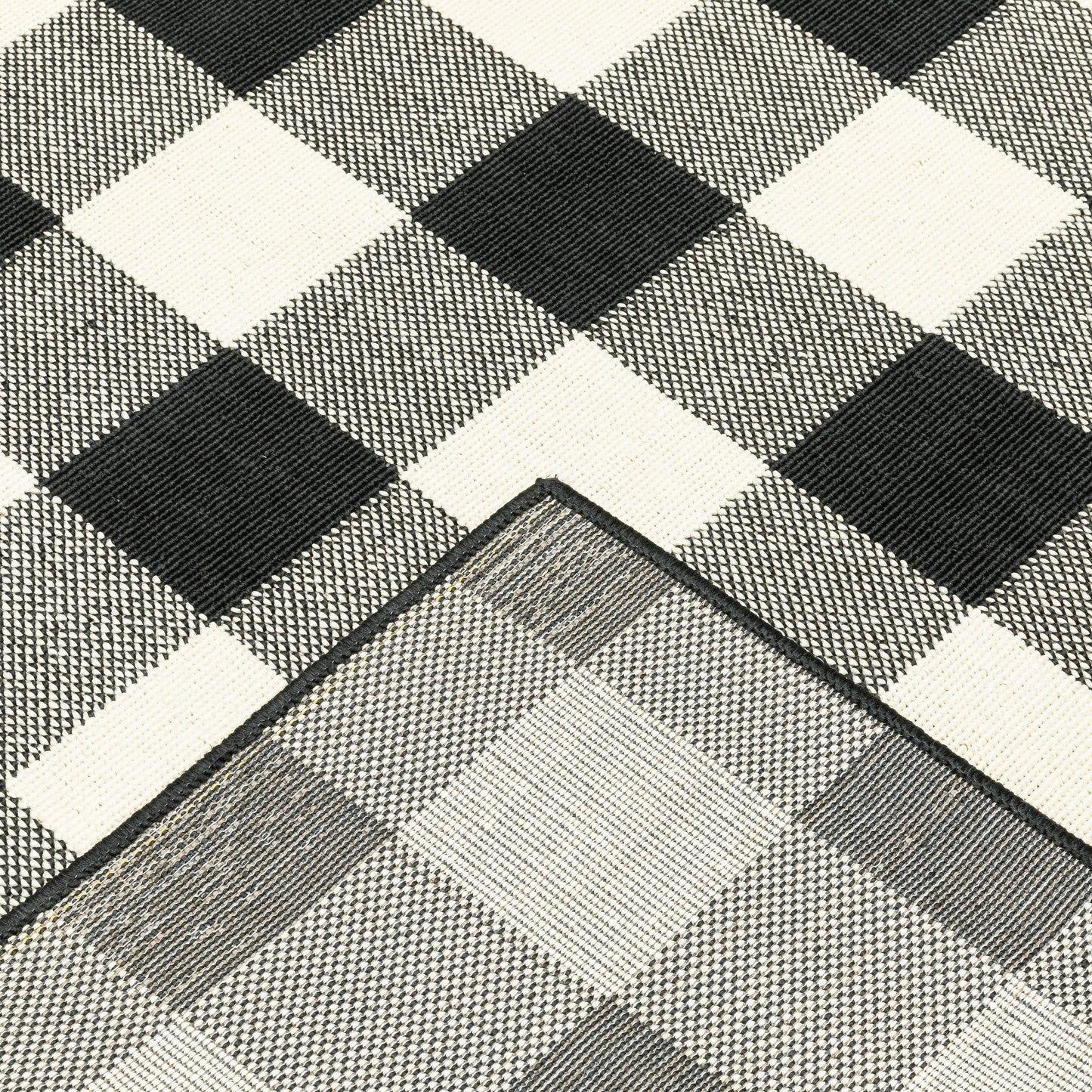 Tapis d'intérieur/extérieur à carreaux vichy de Malte de Vista Home