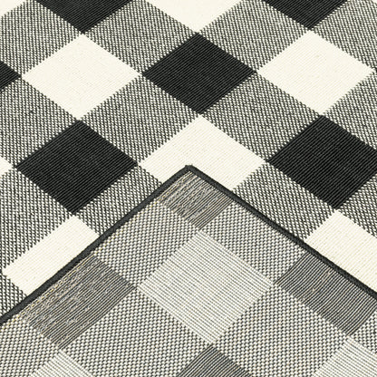 Tapis d'intérieur/extérieur à carreaux vichy de Malte de Vista Home