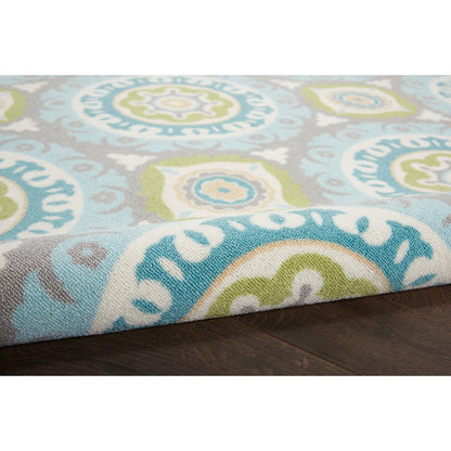 Tapis médaillon bohème d'intérieur et d'extérieur Waverly Sun N' Shade