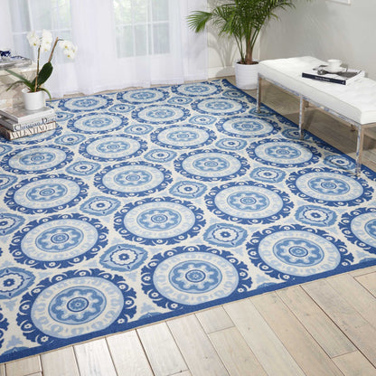 Tapis médaillon bohème d'intérieur et d'extérieur Waverly Sun N' Shade