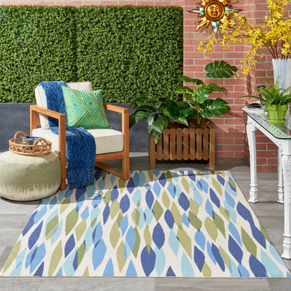 Tapis d'intérieur et d'extérieur moderne et abstrait Waverly Sun N' Shade