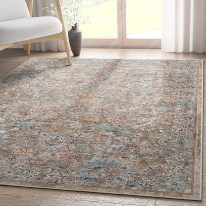 Tapis tissé à plat vintage Emilia Asha Well Woven