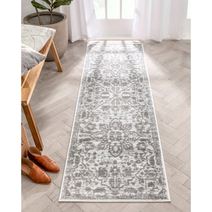 Tapis oriental bohème vintage à motif floral bien tissé Dazzle Disa