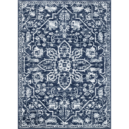 Tapis oriental bohème vintage à motif floral bien tissé Dazzle Disa