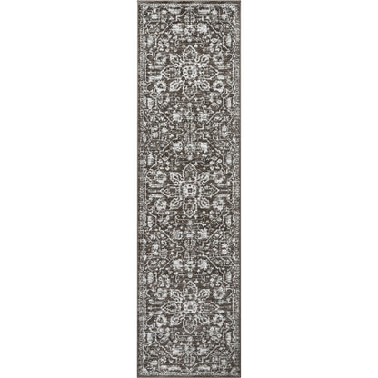 Tapis oriental bohème vintage à motif floral bien tissé Dazzle Disa