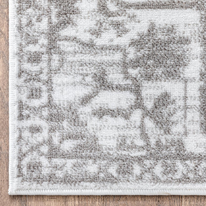 Tapis oriental bohème vintage à motif floral bien tissé Dazzle Disa