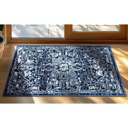 Tapis oriental bohème vintage à motif floral bien tissé Dazzle Disa