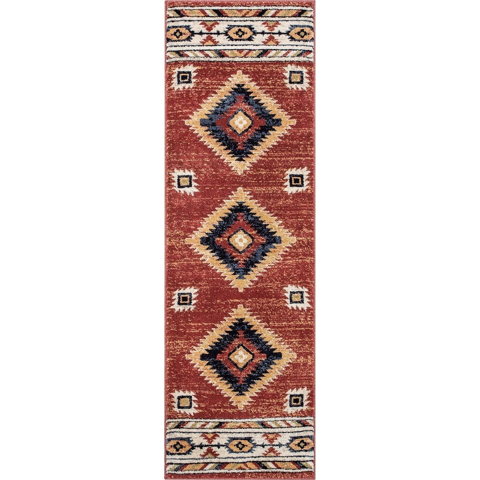 Tapis tribal du sud-ouest de Tulsa Lea bien tissé