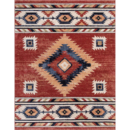 Tapis tribal du sud-ouest de Tulsa Lea bien tissé