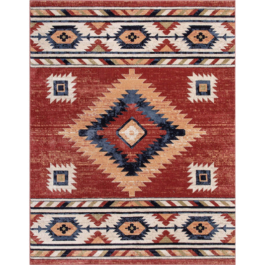 Tapis tribal du sud-ouest de Tulsa Lea bien tissé