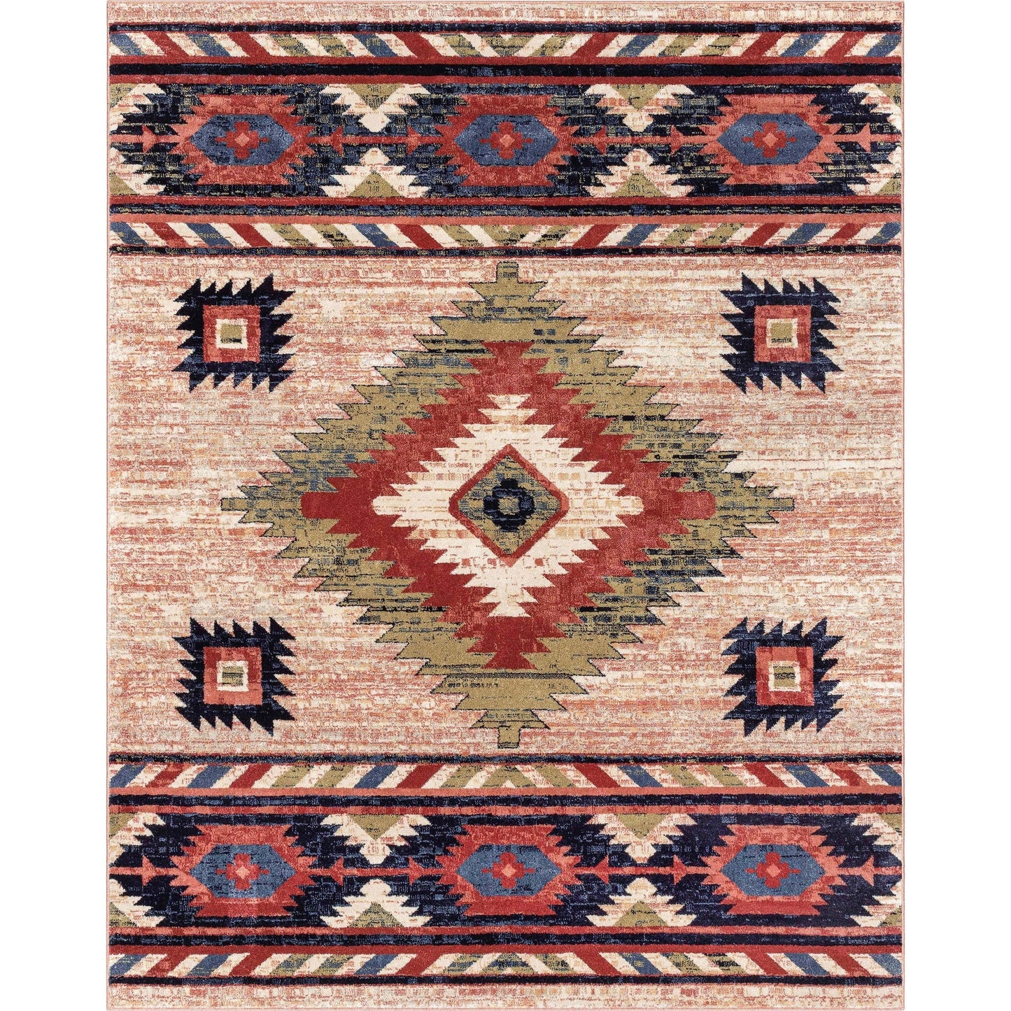 Tapis tribal du sud-ouest de Tulsa Lea bien tissé