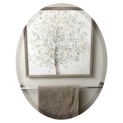 Miroir biseauté ovale sans cadre Wells