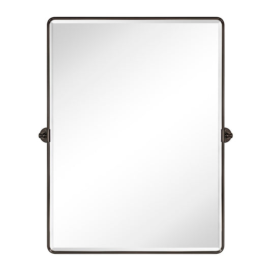 Miroirs muraux verticaux rectangulaires en métal TEHOME Woodvale