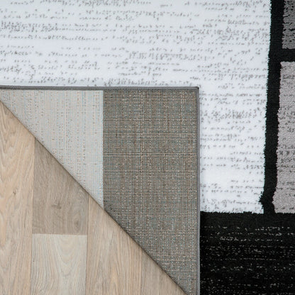 Tapis contemporain moderne à blocs de couleurs en boîte de la World Rug Gallery