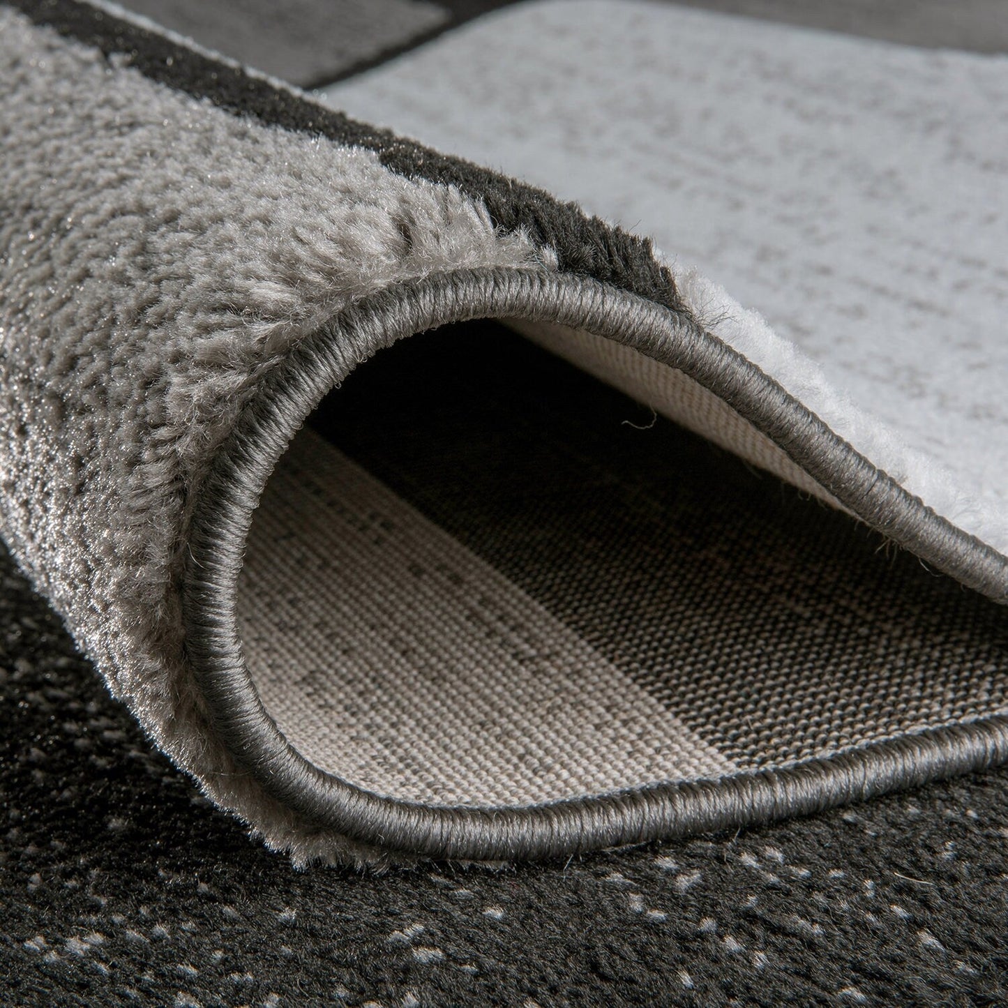 Tapis contemporain moderne à blocs de couleurs en boîte de la World Rug Gallery