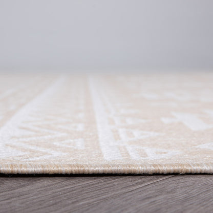 Tapis d'intérieur/extérieur texturé à motif géométrique bohème vieilli World Rug Gallery