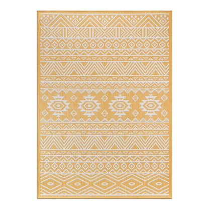 Tapis d'intérieur/extérieur texturé à motif géométrique bohème vieilli World Rug Gallery