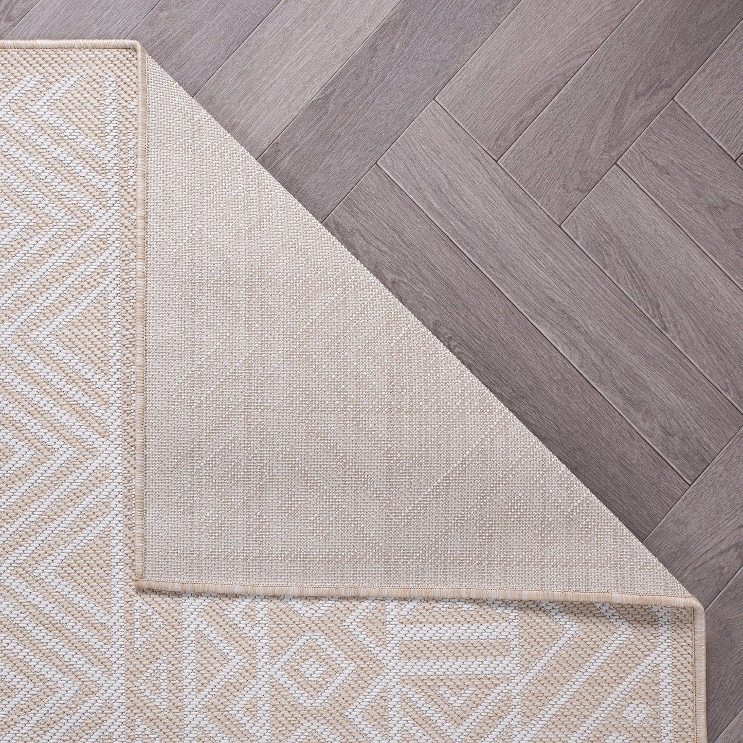 Tapis d'intérieur/extérieur texturé à motif géométrique bohème vieilli World Rug Gallery