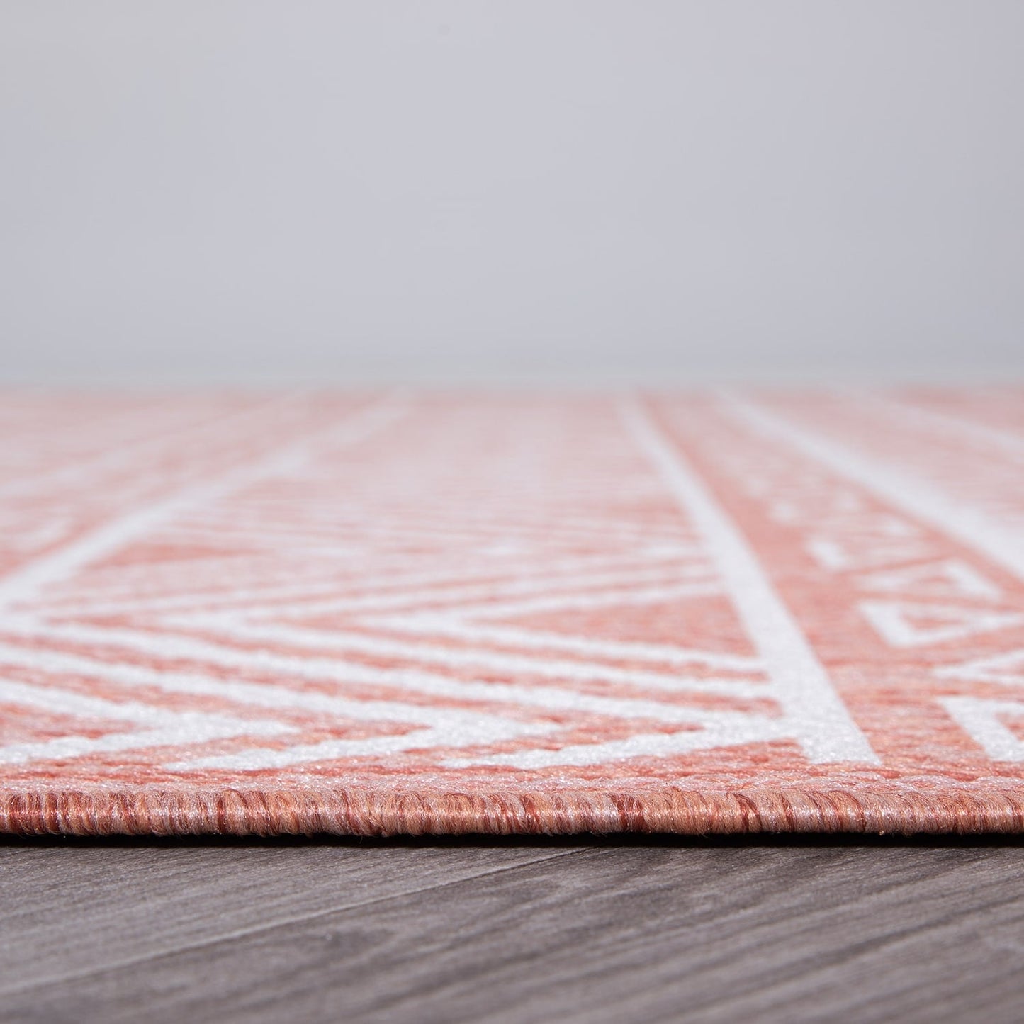 Tapis d'intérieur/extérieur texturé à motif géométrique bohème vieilli World Rug Gallery