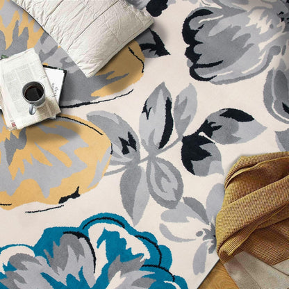 Tapis moderne à motif floral de la World Rug Gallery