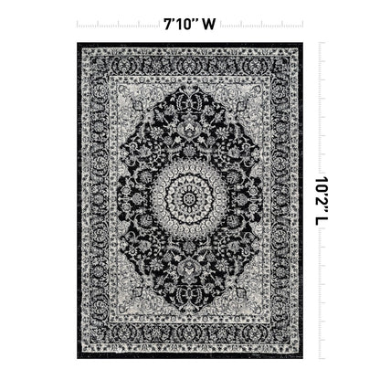 Tapis médaillon oriental traditionnel de la World Rug Gallery