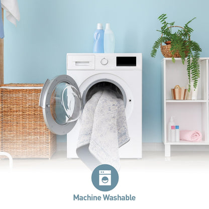 Tapis de transition World Rug Gallery, style vintage, antidérapant, lavable en machine, avec bordures