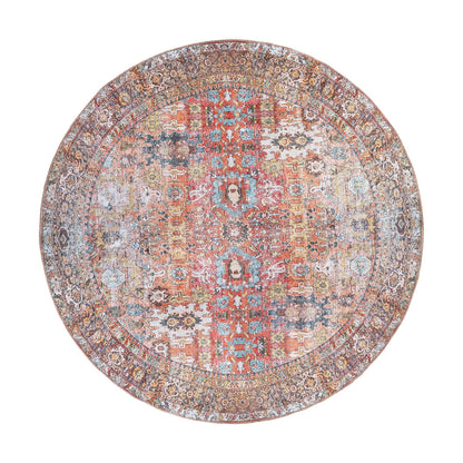 Tapis antidérapant lavable en machine, style transitionnel et vieilli, de la World Rug Gallery