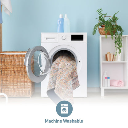 Tapis antidérapant lavable en machine, style transitionnel et vieilli, de la World Rug Gallery