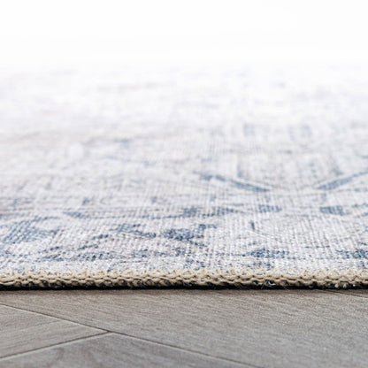 Tapis antidérapant lavable en machine à motif médaillon bohème vintage World Rug Gallery