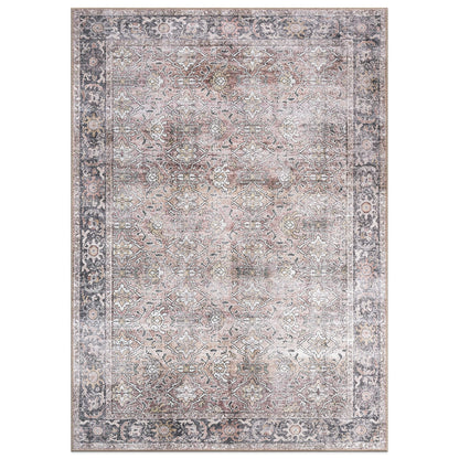 Tapis antidérapant lavable en machine, style vintage, World Rug Gallery