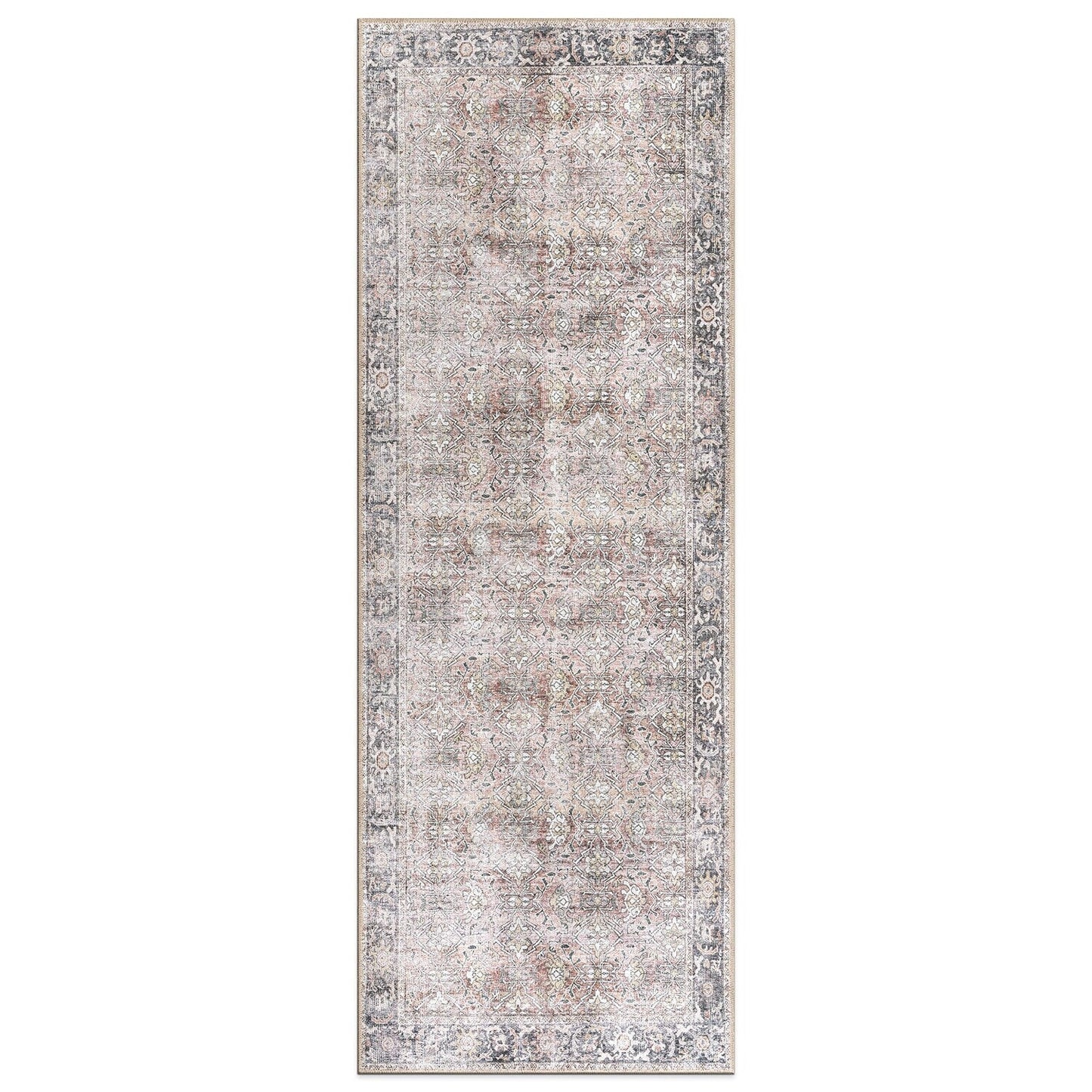 Tapis antidérapant lavable en machine, style vintage, World Rug Gallery