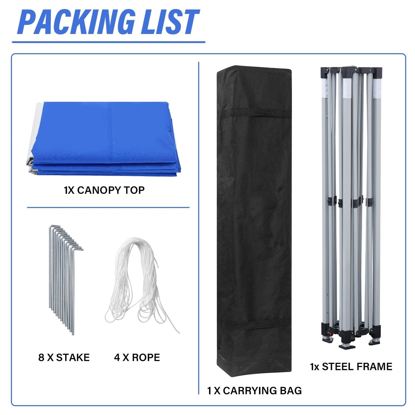 Tente de jardin pop-up Zenova 10' x 10' pour extérieur, tonnelle, fête, mariage