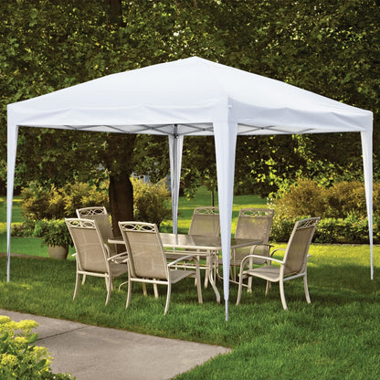Tente de jardin pop-up Zenova 10' x 10' pour extérieur, tonnelle, fête, mariage